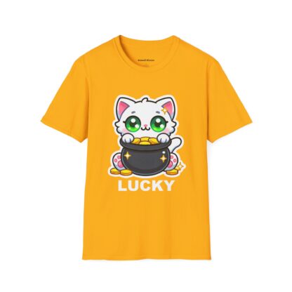 Lucky Kawaii Style Cute Kitten and Pot of Gold - Image 9
