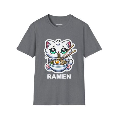 Ramen Kawaii Style Cute Kitten Eating a Bowl of Ramen T-Shirt - Image 8