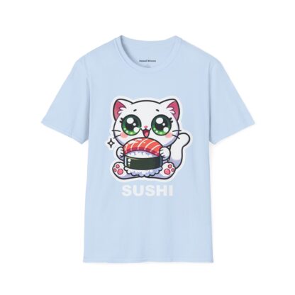 Sushi Kawaii Style Cute Kitten with Sushi T-Shirt - Image 8