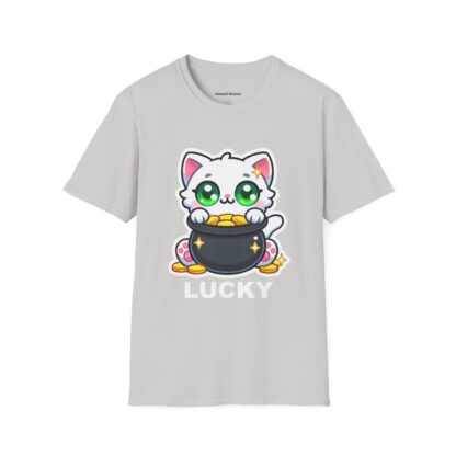 Lucky Kawaii Style Cute Kitten and Pot of Gold - Image 7