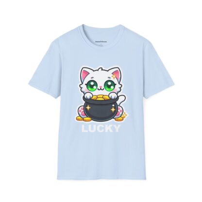 Lucky Kawaii Style Cute Kitten and Pot of Gold - Image 15