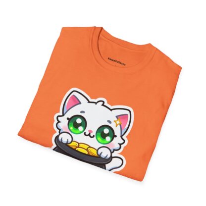 Lucky Kawaii Style Cute Kitten and Pot of Gold - Image 4