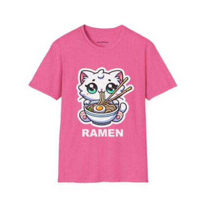 Ramen Kawaii Style Cute Kitten Eating a Bowl of Ramen T-Shirt - Image 14