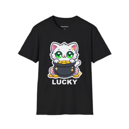 Lucky Kawaii Style Cute Kitten and Pot of Gold - Image 5