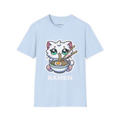 Ramen Kawaii Style Cute Kitten Eating a Bowl of Ramen T-Shirt - Image 9