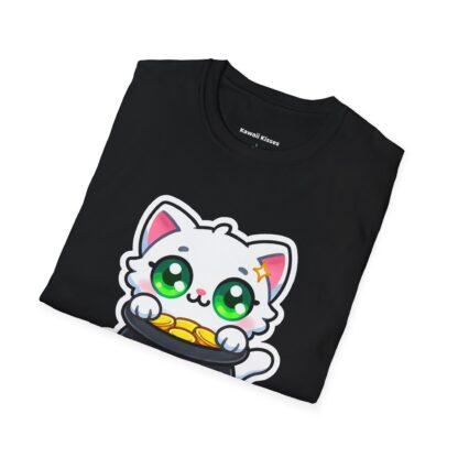 Lucky Kawaii Style Cute Kitten and Pot of Gold - Image 6