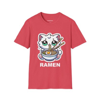 Ramen Kawaii Style Cute Kitten Eating a Bowl of Ramen T-Shirt - Image 12